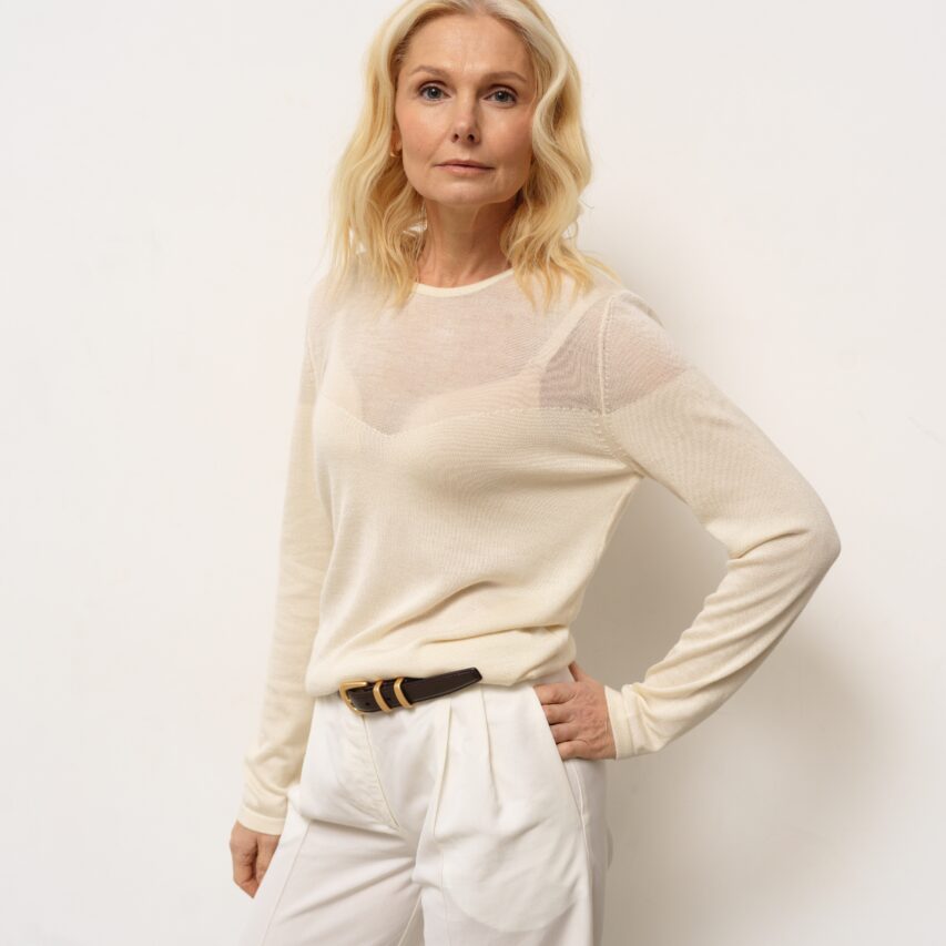 Кашемірова Кофтинка Milk з декольте